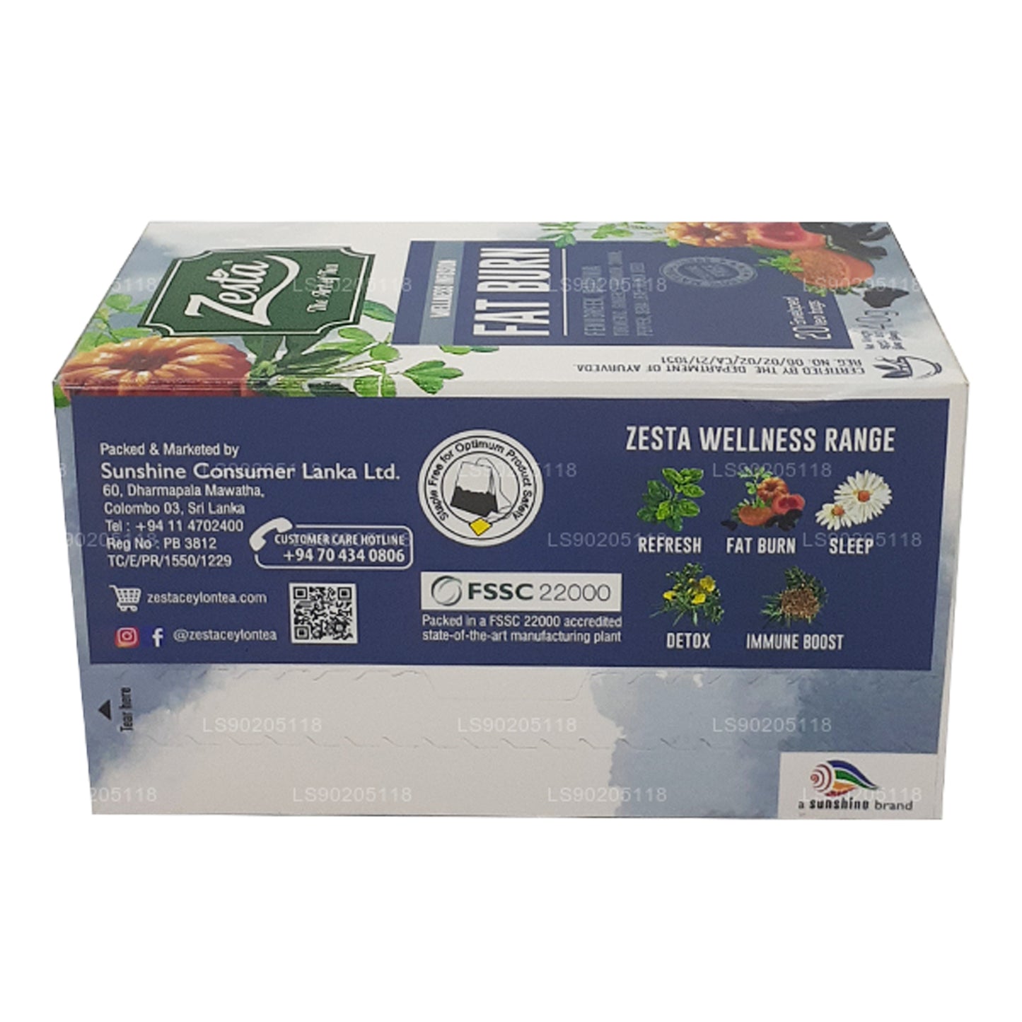 Zesta Fat Burn (40g) 20 Tea Bags