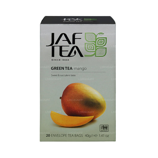 Jaf Tea Mango Green Tea Foil Envelope Tea Bags (40g)