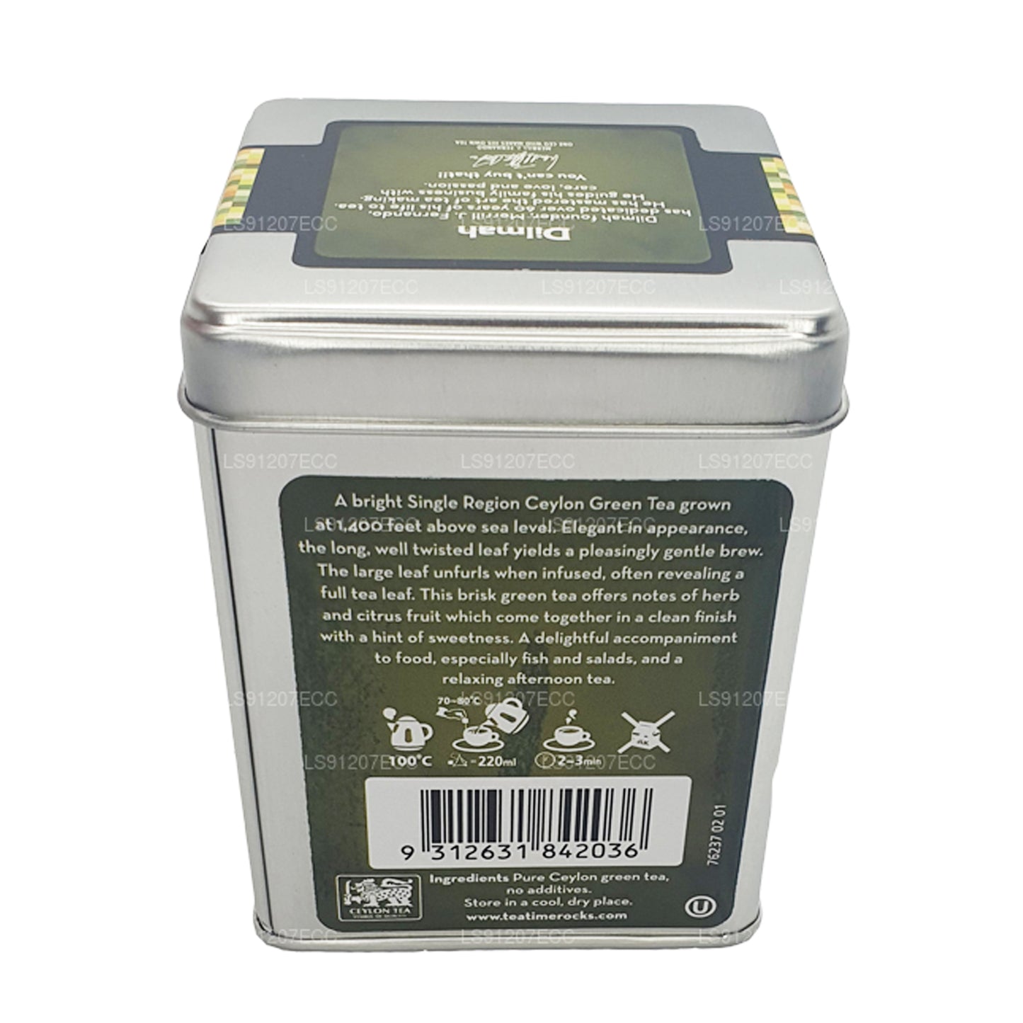 Dilmah t-Series Ceylon Young Hyson Green Tea (40g) 20 Tea Bags