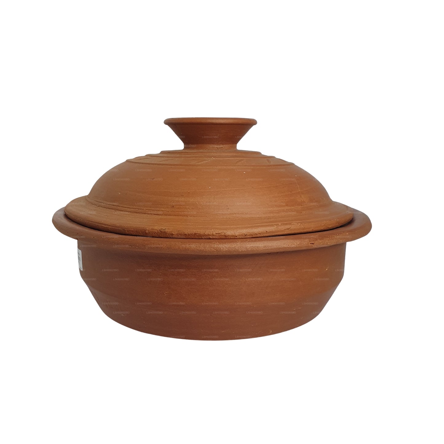 وعاء طيني مع غطاء