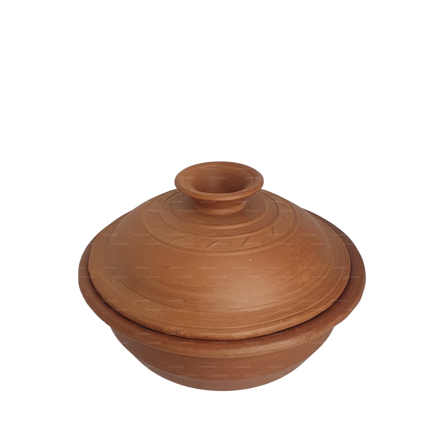 وعاء طيني مع غطاء