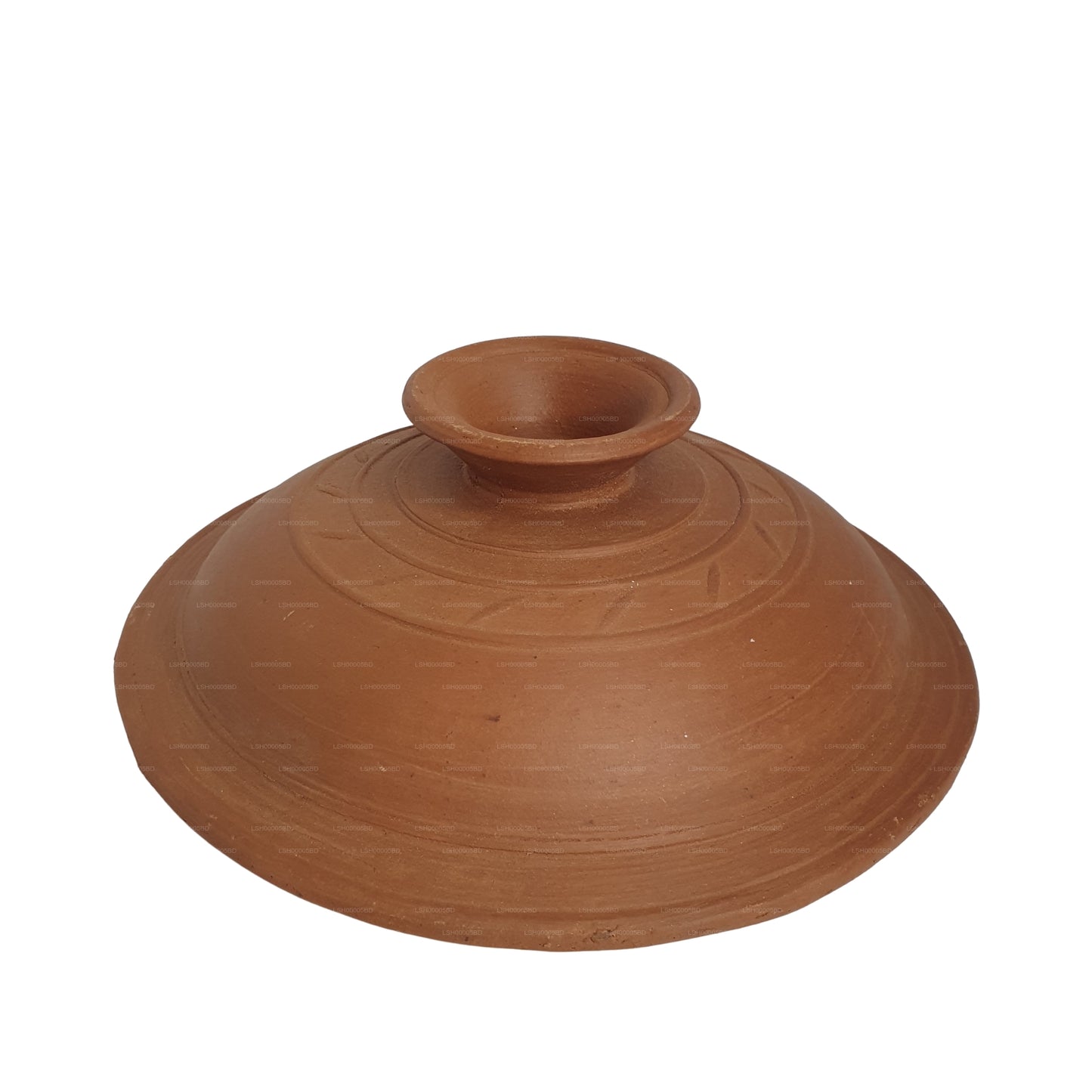 وعاء طيني مع غطاء