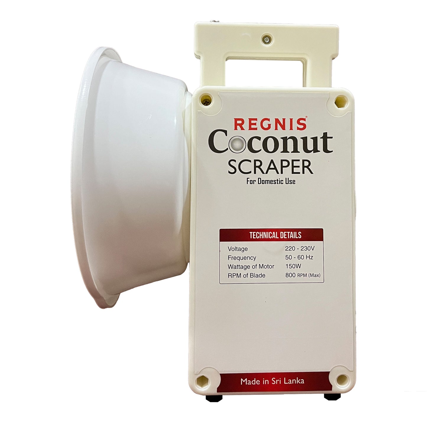 Regnis Domestic Electric Coconut Scraper (Model RCS-01)