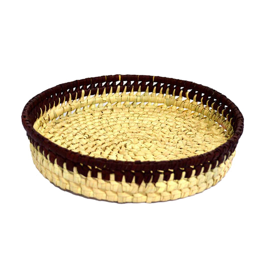 Lakpura® Palmyrah Oval Tray (Purpal Stripe)