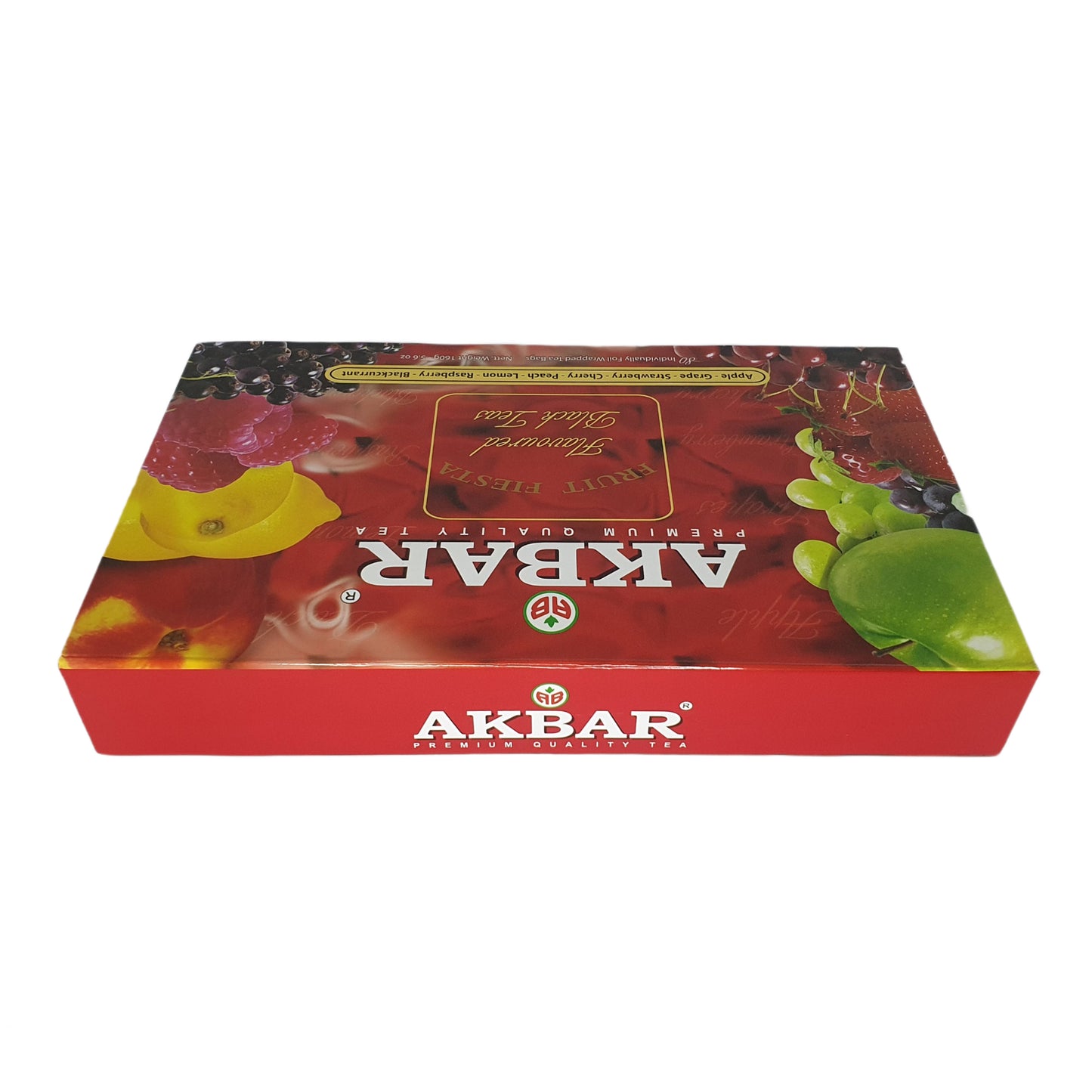 Akbar Fruit Fiesta Flavoured Black Tea Gift Box 80 Tea Bags (160g)