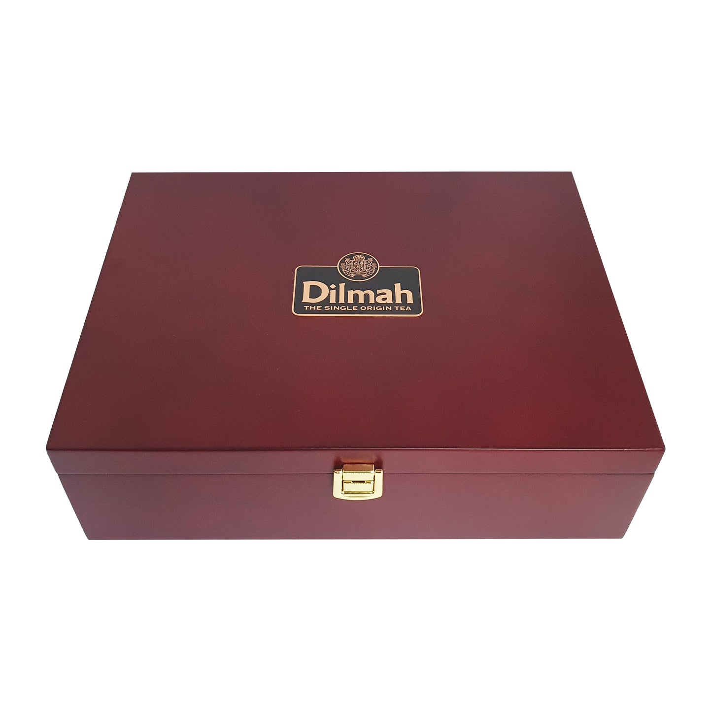 Dilmah Luxury Wooden Presenter Tea Display Chest with 120 Enveloped Teabags - Gourmet 12 Slot