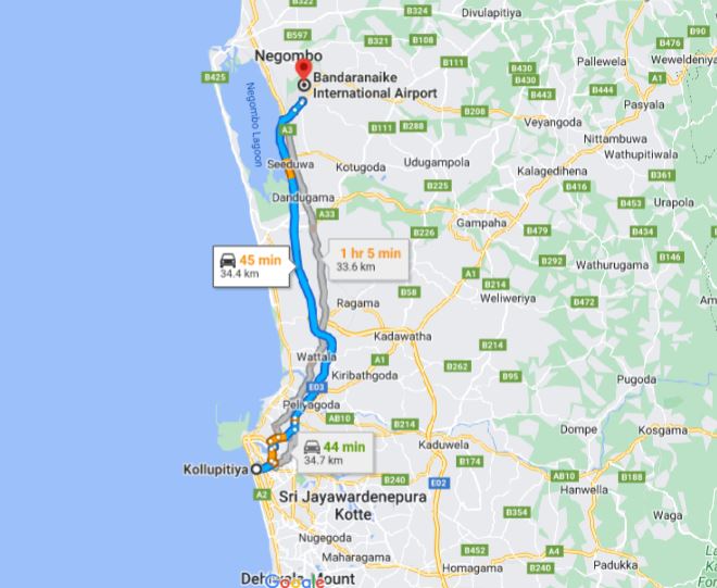 Kollupitiya City to Colombo Airport (CMB) Private Transfer