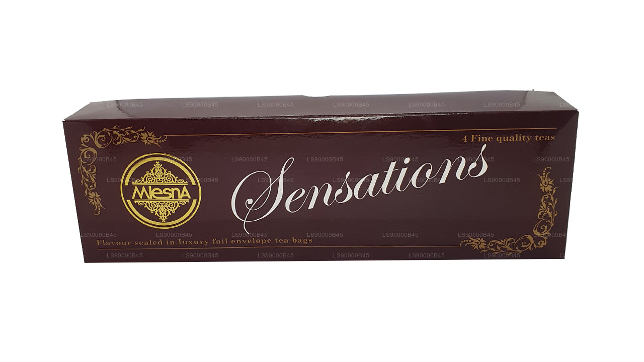 Mlesna Sensations 4 Flavour Assorted Luxury Foil Tea Bags (80g)