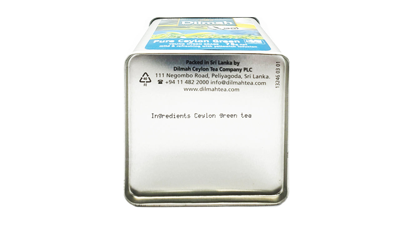 Dilmah Young Hyson Grade Loose Leaf Pure Ceylon Green Tea (75g) Caddy
