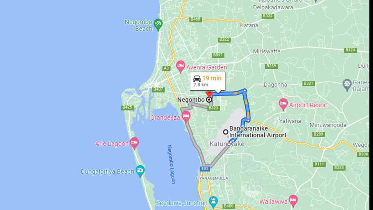 Negombo City to Colombo Airport (CMB) Private Transfer